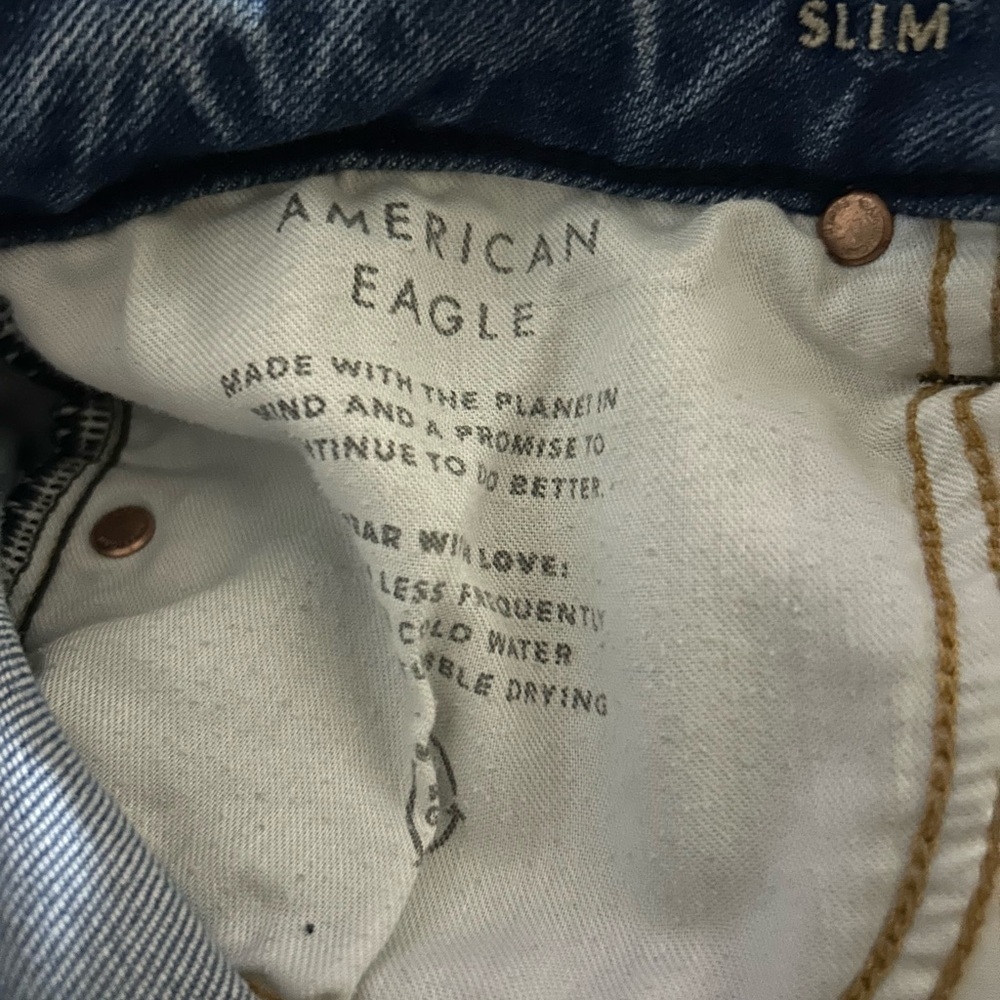 American Eagle Outfitters Ripped Indigo Skinny Jeans - Picture 10 of 10